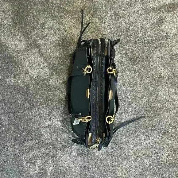 NWT COACH 37391 Dreamer Tote 34 in Colorblock Evergreen Whipstitch Rivets - Picture 11 of 16